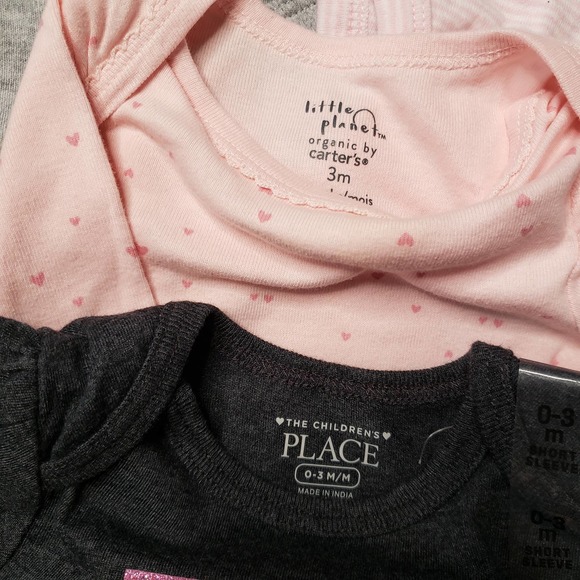 BUNDLE of 5 assorted girls 0-3 months bodysuit - Picture 5 of 6